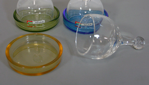 Noritake glass mustard dome