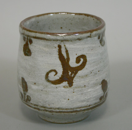 Karatsu Sabie yunomi teacup from Hironaga kiln