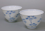 Handpainted bamboo cup