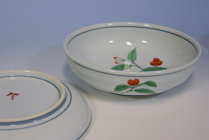 Arita Aoki Small serving plate and bowl