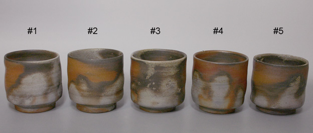 Japanese pottery - Bizen yunomi teacup