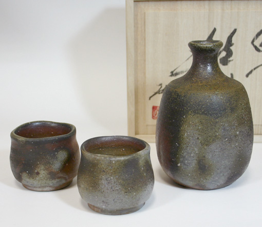 Bizen sangiri sake set