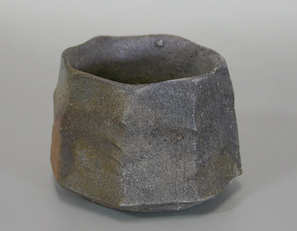 Japanese pottery - Bizen ware sake cup