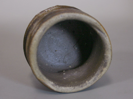 Japanese pottery - Bizen ware sake cup