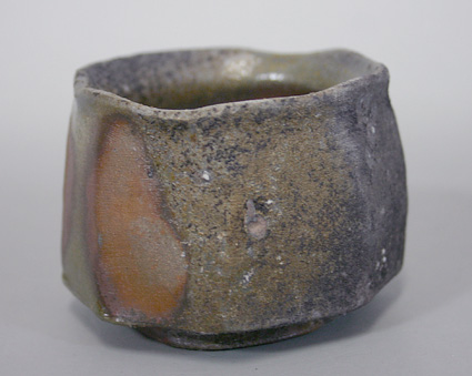 Japanese pottery - Bizen ware sake cup
