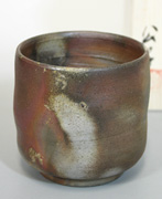 Japanese pottery - Bizen ware yunomi teacup