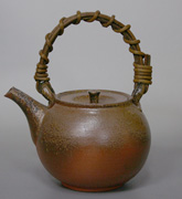 Bizen dobin teapot by Shibuta Toshiaki