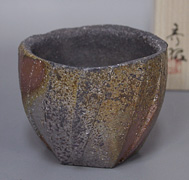 Bizen pottery tumbler