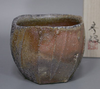Bizen pottery tumbler