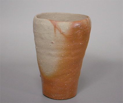 Japanese pottery - Bizen beer cup