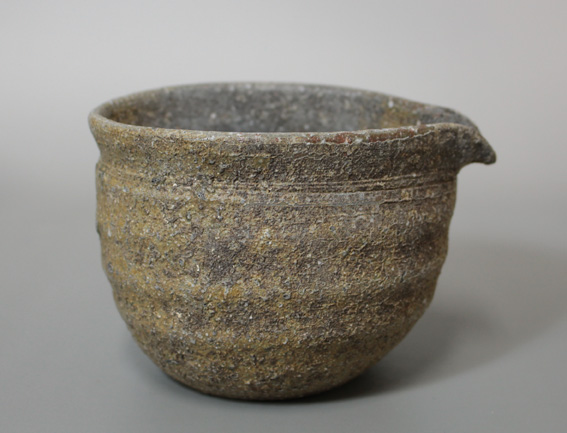 Japanese pottery - Bizen sake pitcher
