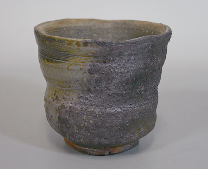 Japanese pottery - Bizen yohen yunomi