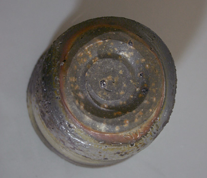 Japanese pottery - Bizen yohen yunomi