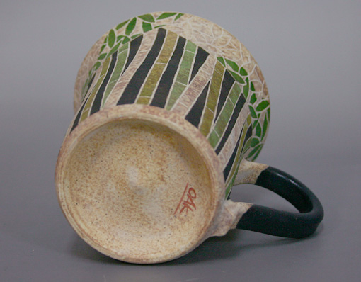 Kasama hand-painted cup by Ohnuki Hiroyuki 