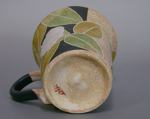 Kasama hand-painted cup by Ohnuki Hiroyuki 