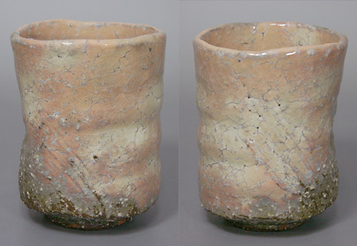 Hagi ware - Tsuchinohana yunomi by Mukuhara Kashun