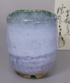Aohagi yunomi by Mukuhara Kashun