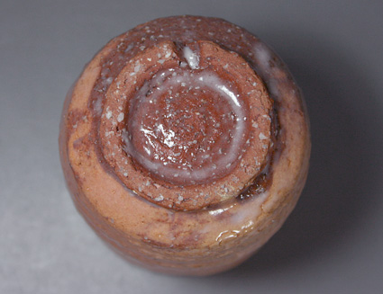 agi ware - biwa loquat yunomi by Mukuhara Kashun