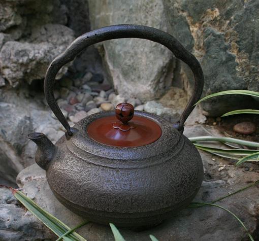Japanese cast iron kettle tetsubin by Iwachu
