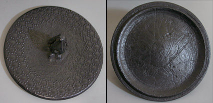 Japanese cast iron Kikko Futongata Tetsubin kettle by Kunzan