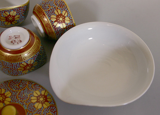Kutani Yozan gyokuro set