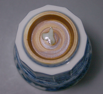 Kyoto ware-Kyoyaki Shonzui guinomi by Shoami