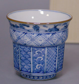 Kyoto blue & white shonzui guinomi