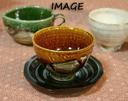 Ameyu glazed ippukuwan by Hayashi Hideki