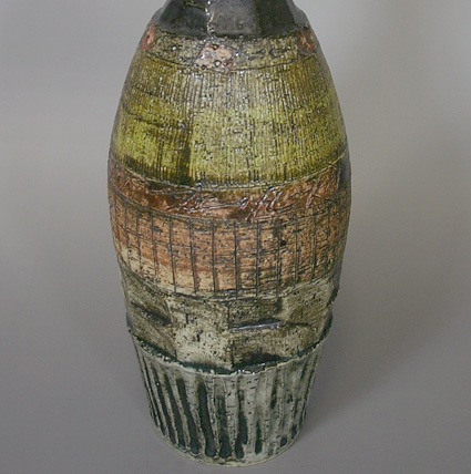 Japanese pottery - Kizeto yunomi teacup