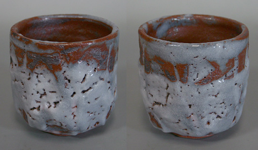 Japanese pottery - shino yunomi teacup