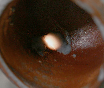 Japanese pottery - shino yunomi teacup