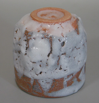 Japanese pottery - shino guinomi sake cup
