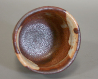 Japanese pottery - shino guinomi sake cup