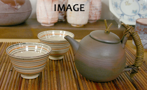 Japanese pottery - seto tea cups from Rizan kiln
