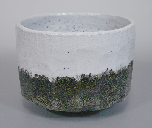 Fujiyama raku matcha bowl