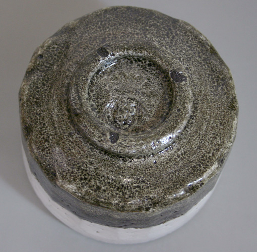 Fujiyama raku matcha bowl
