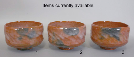 Aka raku matcha chawan