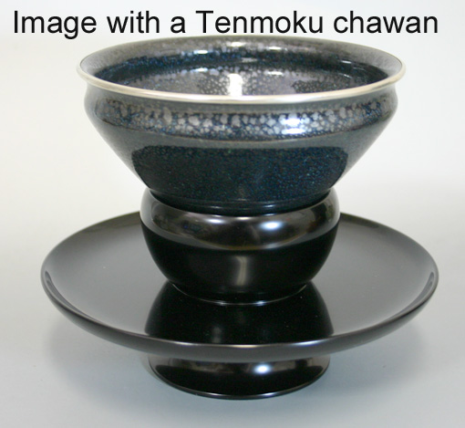 Tenmoku chawan stand (Yamanaka lacquerware)