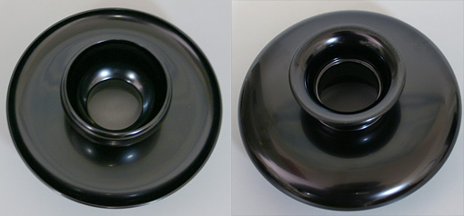 Tenmoku chawan stand (Yamanaka lacquerware)