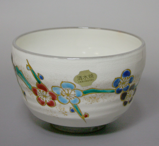 Plum blossom matcha bowl