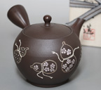 Japanese pottery - Tokoname teapots by Hakusui