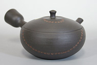 Lustrous hiramaru teapot by Shoryu 