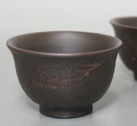 Japanese pottery - Tokoname teacups by Koshin