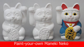 Paint-your-own Maneki Neko