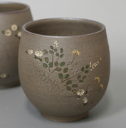 Tokoname yakishime yunomi by Seiho