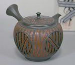 Japanese pottery - Tokoname teapots by Shunen