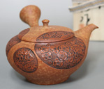 Japanese pottery - Tokonameyaki teaot by Shunen II