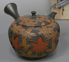 Japanese pottery - Tokonameyaki teaot by Shunen II