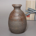 Japanese pottery - Tokoname yohen mogake teapot by Tanikawa Jin