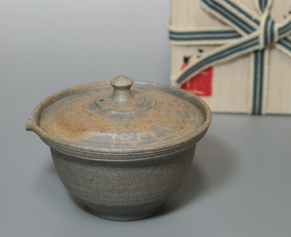 Japanese pottery -  Tokonameyaki teapot by Tanikawa Jin